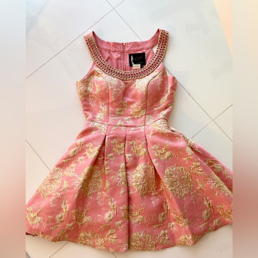 Mac Duggal pink dress!